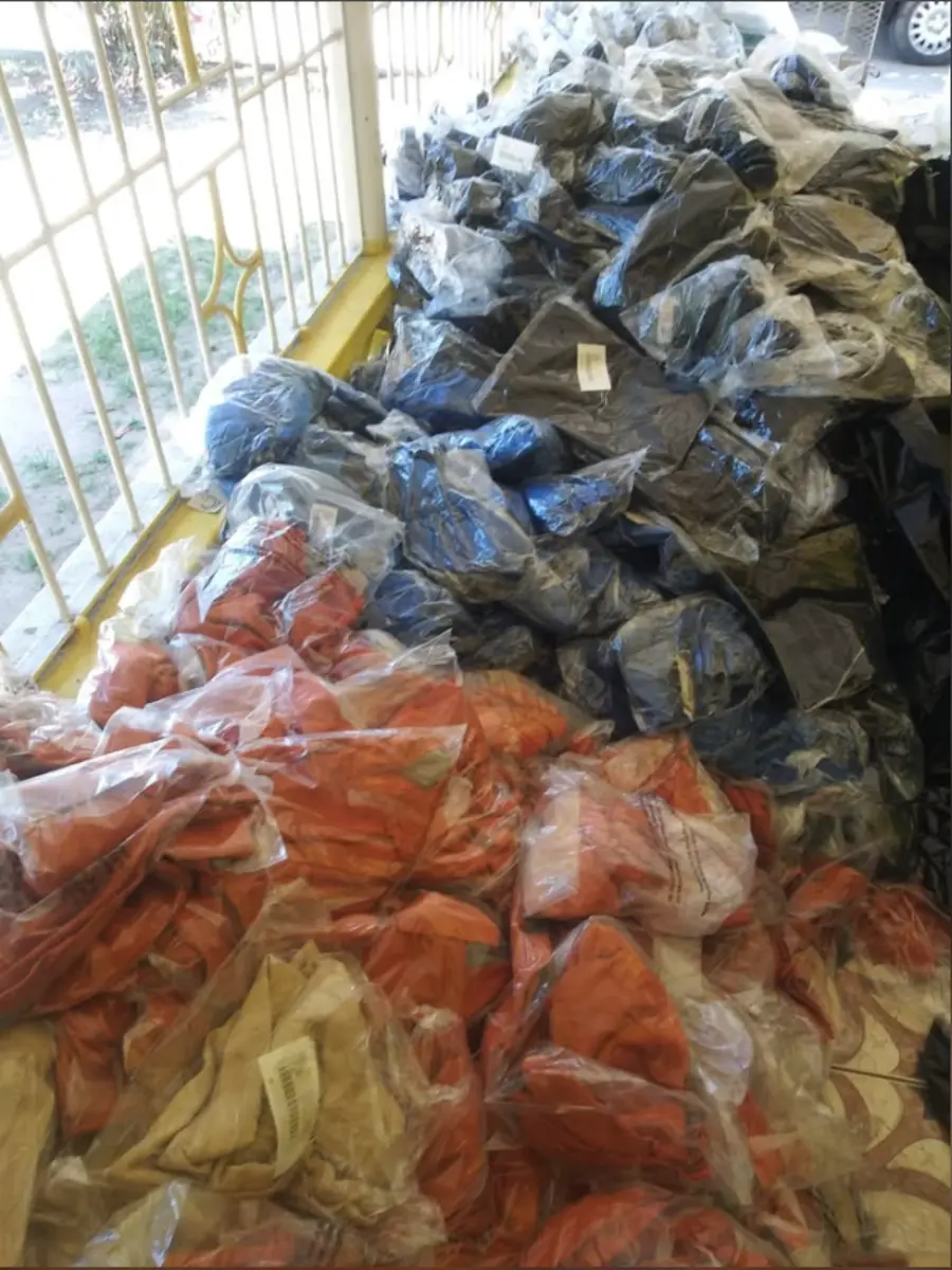 Large quantity of individually packed clothing inventory ready in Kingston